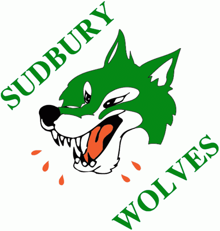 Sudbury Wolves 1987-1989 primary logo iron on heat transfer